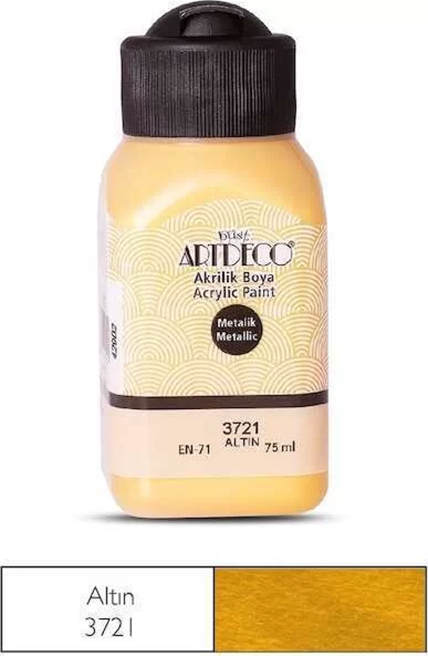 Artdeco Akrilik Boya Metalik 75 ml Altın - Image 1