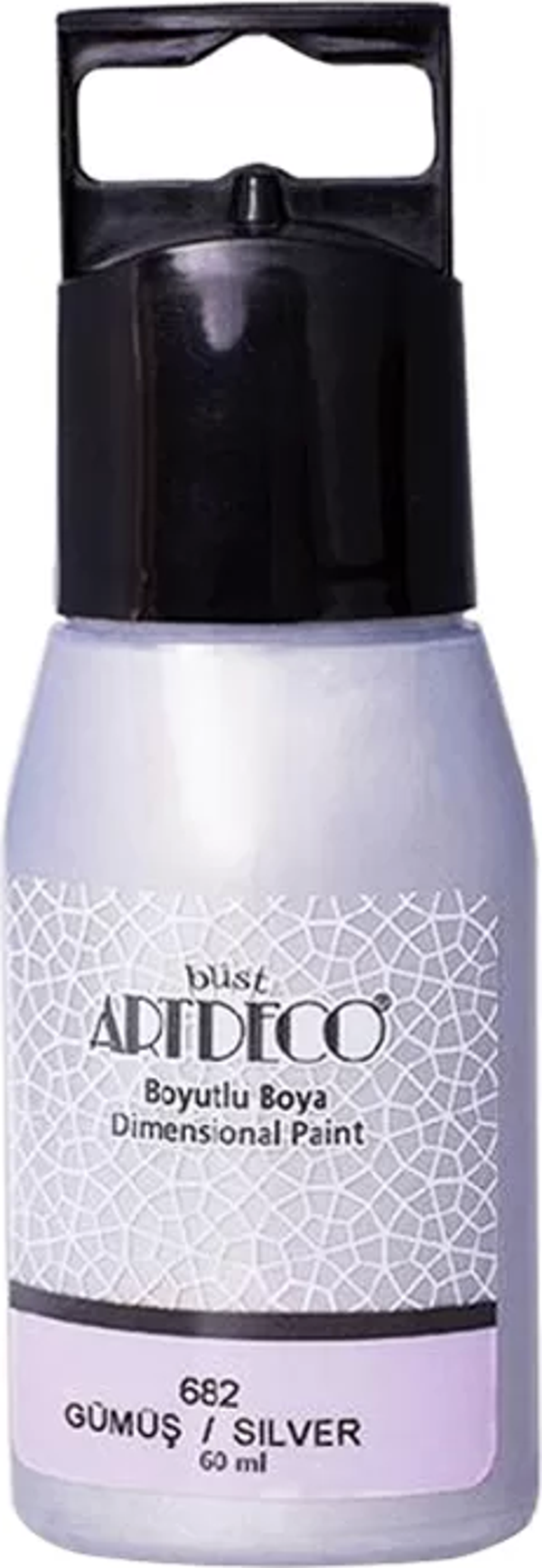 ARTDECO 040C BOYUTLU BOYA 682 METALİK GÜMÜŞ 60ml - Image 1