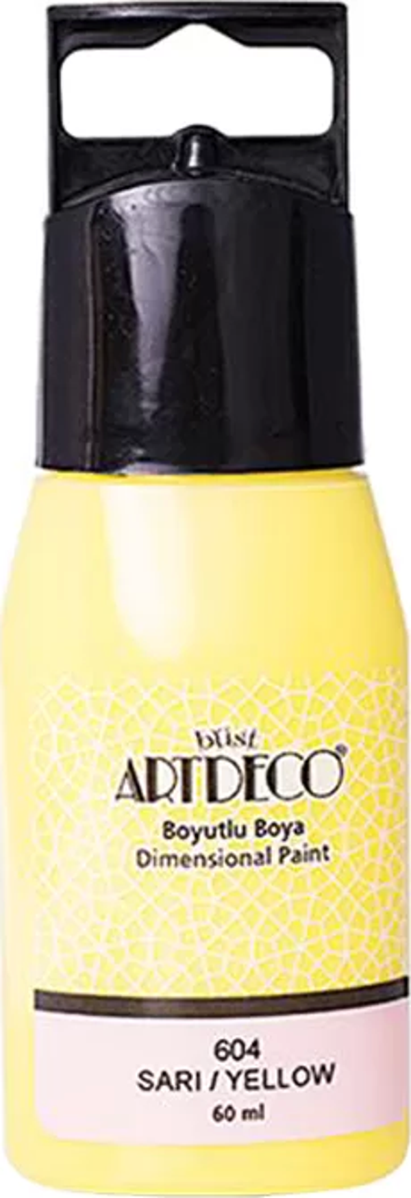 ARTDECO 042C BOYUTLU BOYA 604 SARI 60ml - Image 1