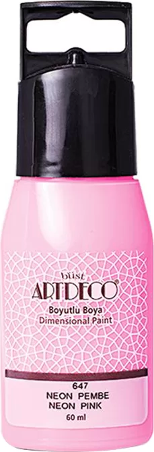 ARTDECO 042C BOYUTLU BOYA 647 NEON PEMBE 60ml - Image 1