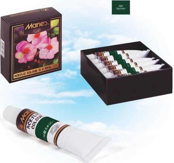 Maries Akrilik Boya Tek Renk 12 ml Sap Yeşil - Image 1