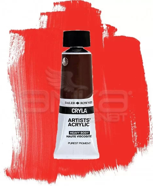 Daler Rowney Cryla Artist Akrilik Boya 75ml 585 Pyrrole Scarlet Seri D - Image 1