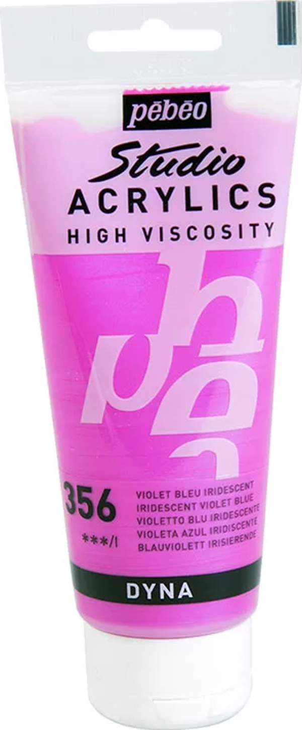 Pebeo Studio Akrilik Boya 356 İridescent Violet Blue 100ml - Image 1