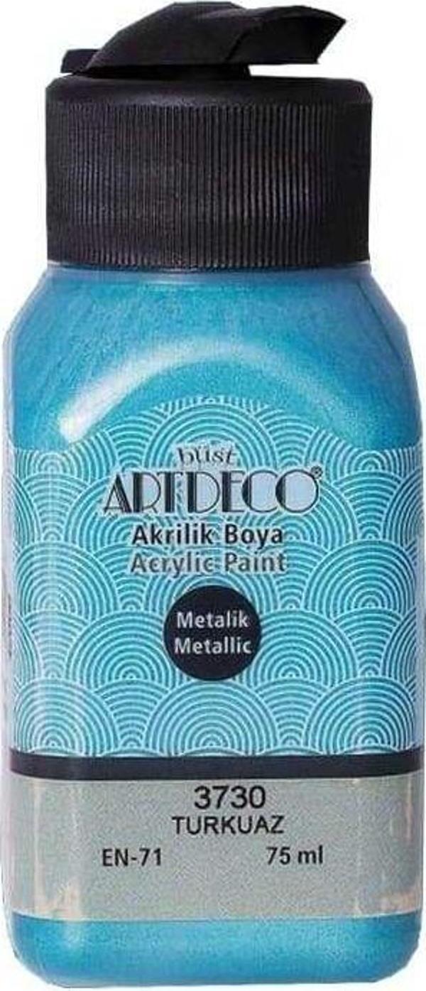 Artdeco Metalik Akrilik Boya Metalik 75 ml Turkuaz - Image 1