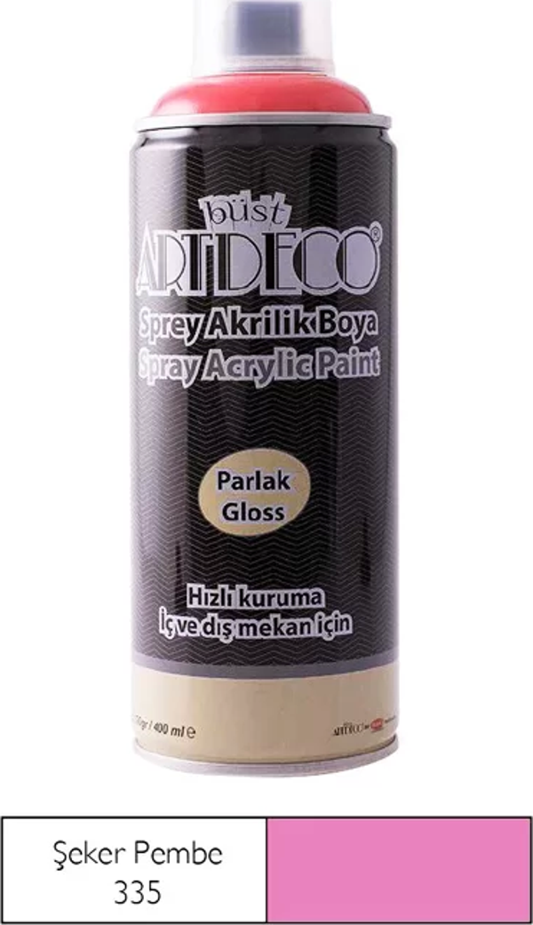 ARTDECO SPREY AKRİLİK BOYA 335 ŞEKER PEMBESİ 400ml (Y-400) - Image 1