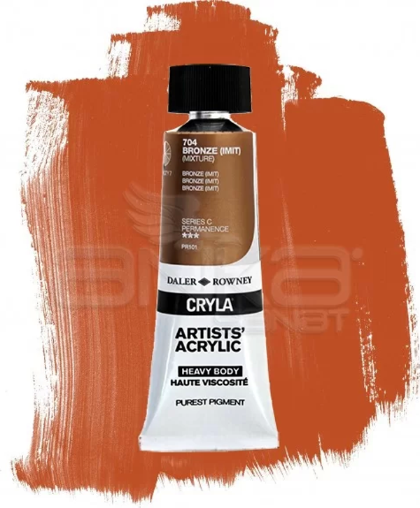 Daler Rowney Cryla Artist Akrilik Boya 75ml 704 Bronze Seri C - Image 1