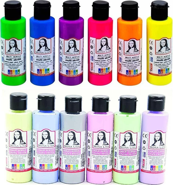Südor Monalisa Akrilik 12 Renk X 22ml Neon + Pastel Ml124 - Image 1