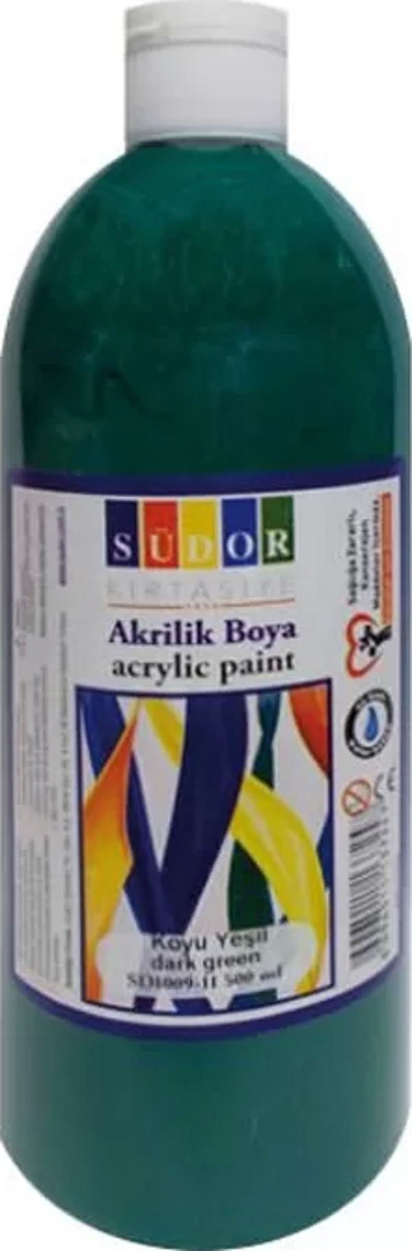 SÜDOR SD1009 AKRİLİK BOYA KOYU YEŞİL 500ml - Image 1