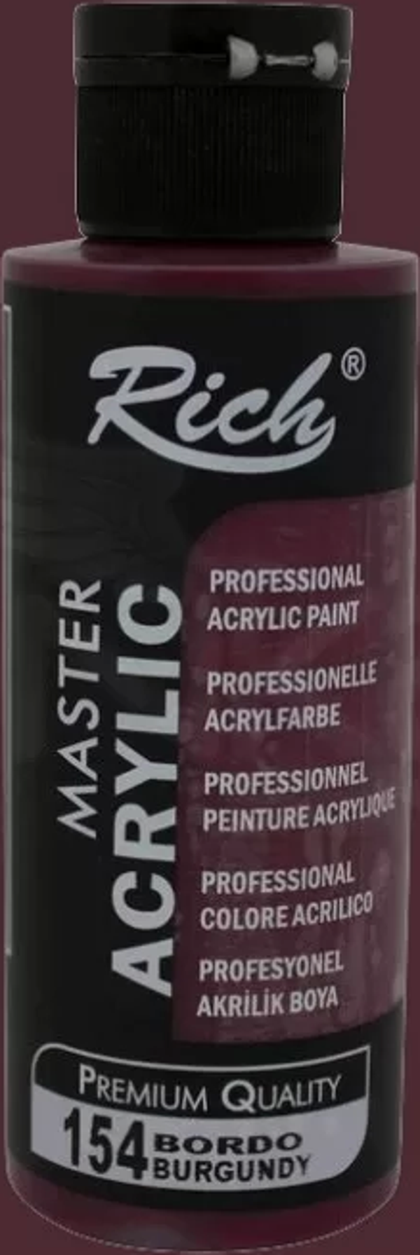 Rich Master Akrilik Boya 120ml 154 Bordo - Image 1