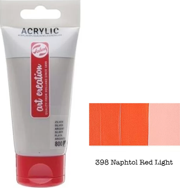 TALENS AKRİLİK BOYA 398 NAPHTHOL RED LİGHT 75ml (RT3511398M) - Image 1