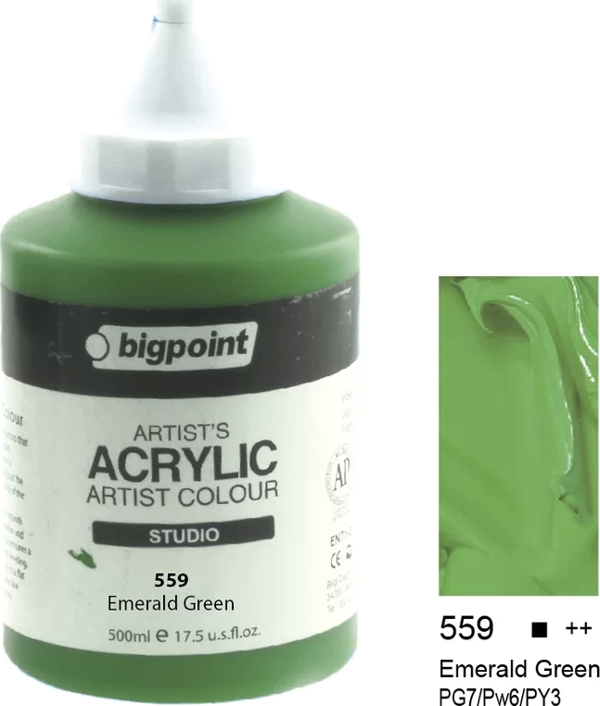 Bigpoint Akrilik Boya 500 ml Emerald Green 559 - Image 1