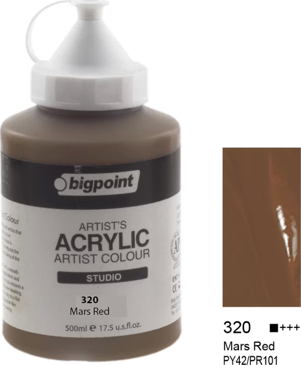 Bigpoint Akrilik Boya 500 ml Mars Red 320 - Image 1