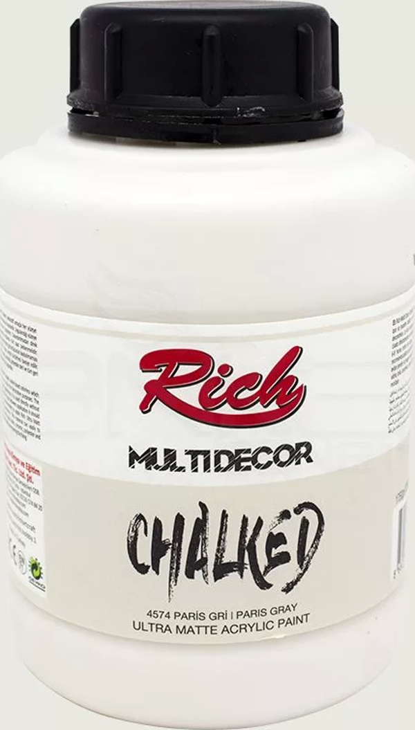 Rich Multi Decor Chalked Akrilik Boya 1750ml 4574 Paris Gri - Image 1