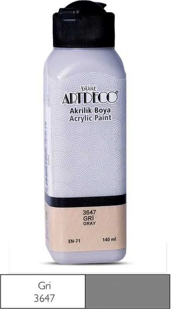 Artdeco Akrilik Boya 140 ml Gri - Image 1