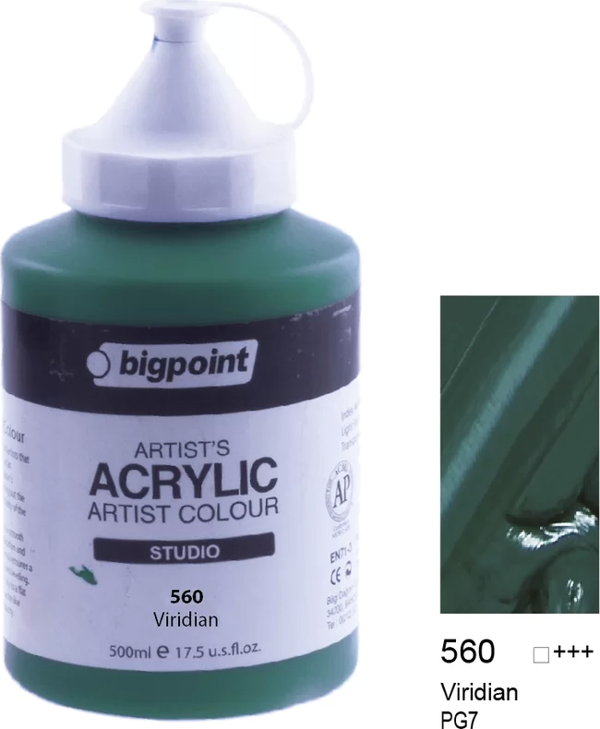 Bigpoint Akrilik Boya 500 ml Viridian 560 - Image 1