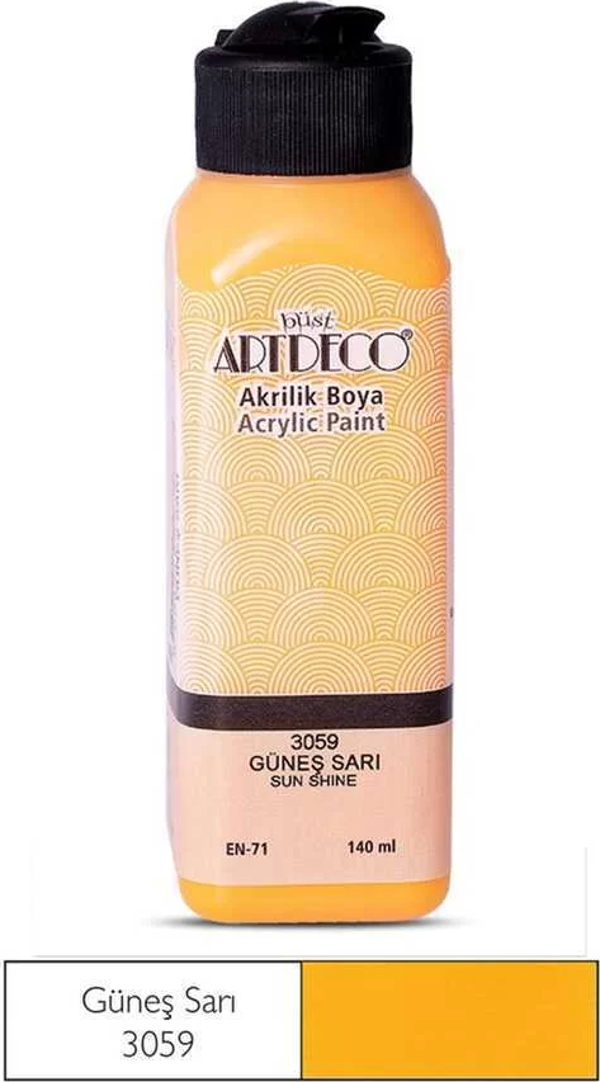 Artdeco Akrilik Boya 140 ml Güneş Sarı - Image 1