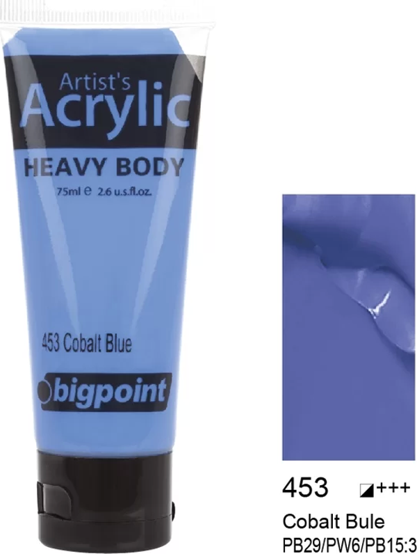 Bigpoint Akrilik Boya 75 ml Cobalt Blue 453 - Image 1