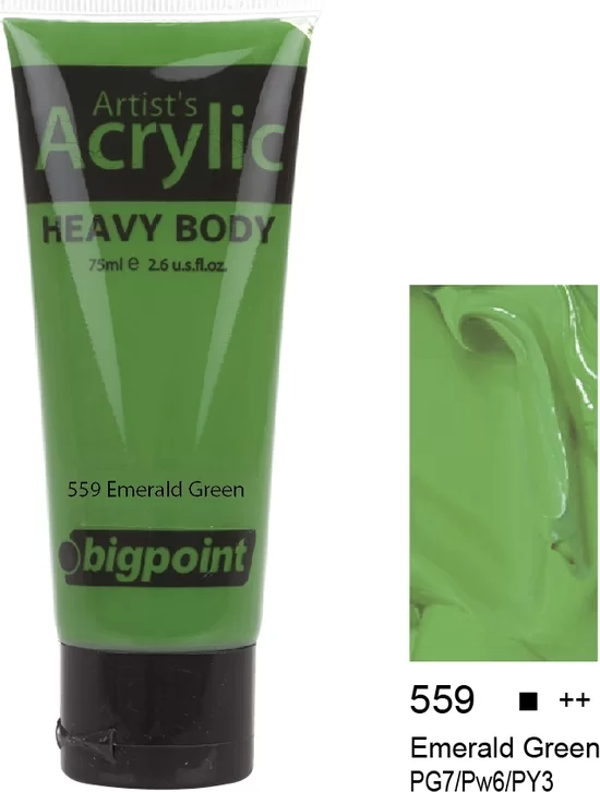 Bigpoint Akrilik Boya 75 ml Emerald Green 559 - Image 1