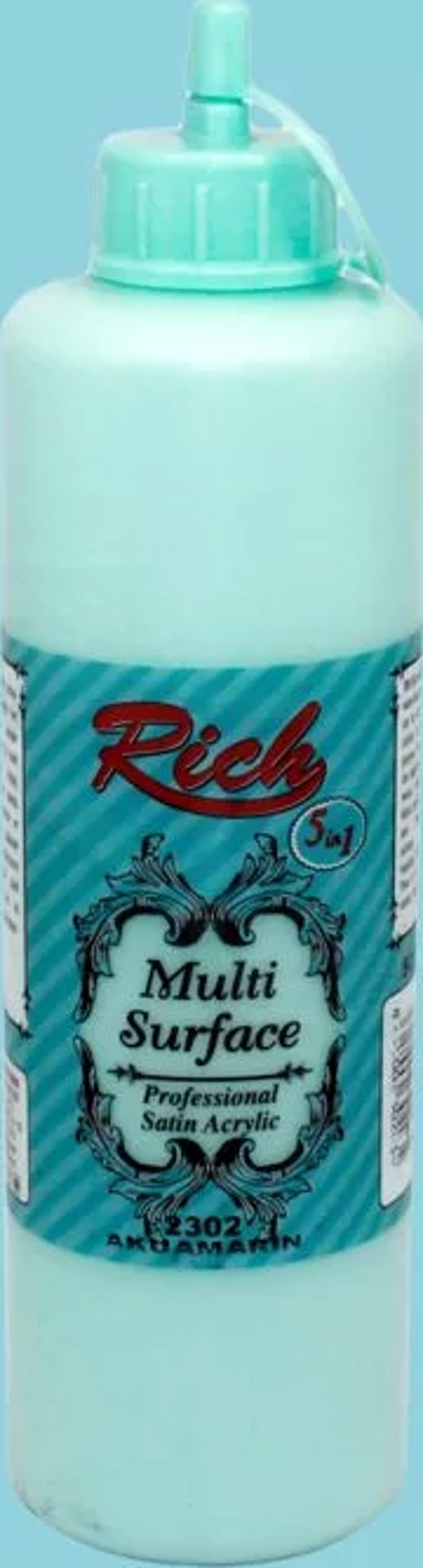 Rich Multi Surface Akrilik Boya 500cc 2302 Akuamarin - Image 1