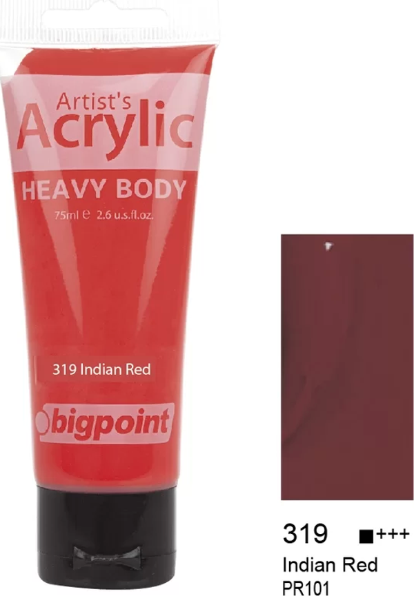 Bigpoint Akrilik Boya 75 ml Indian Red 319 - Image 1
