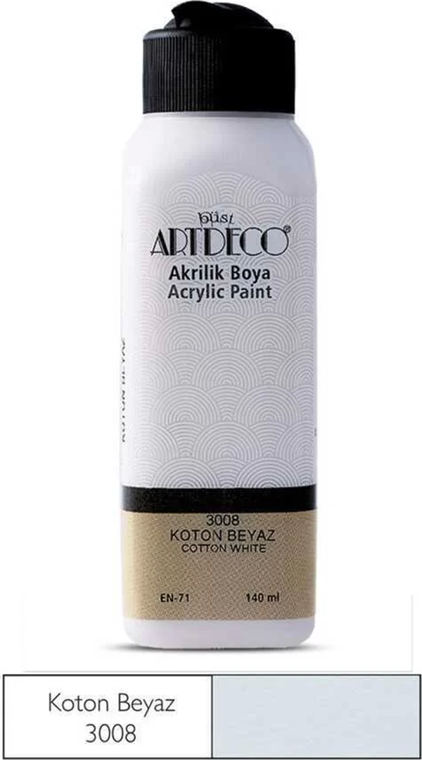 Artdeco Akrilik Boya 140 ml Koton Beyaz - Image 1