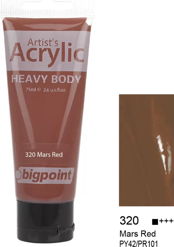 Bigpoint Akrilik Boya 75 ml Mars Red 320 - Image 1