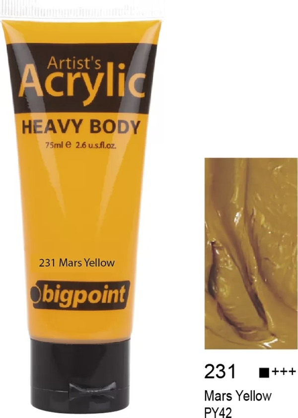 Bigpoint Akrilik Boya 75 ml Mars Yellow 231 - Image 1
