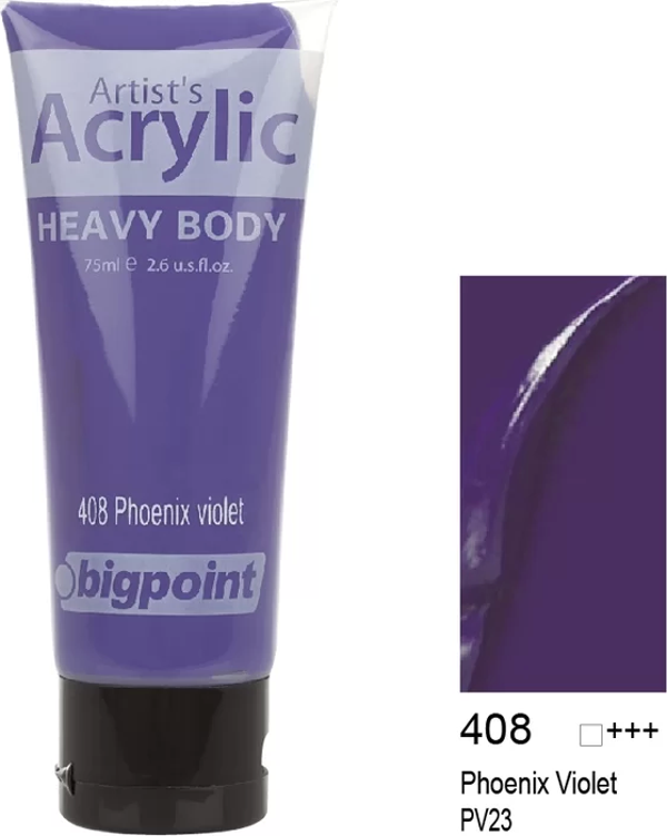 Bigpoint Akrilik Boya 75 ml Phoenix Violet 408 - Image 1