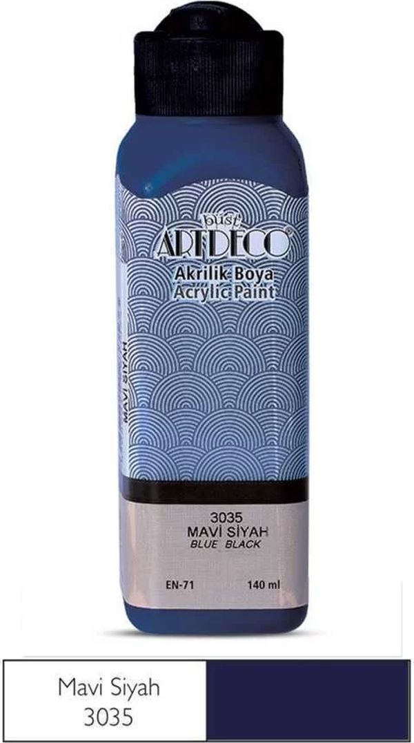 Artdeco Akrilik Boya 140 ml Mavi Siyah - Image 1