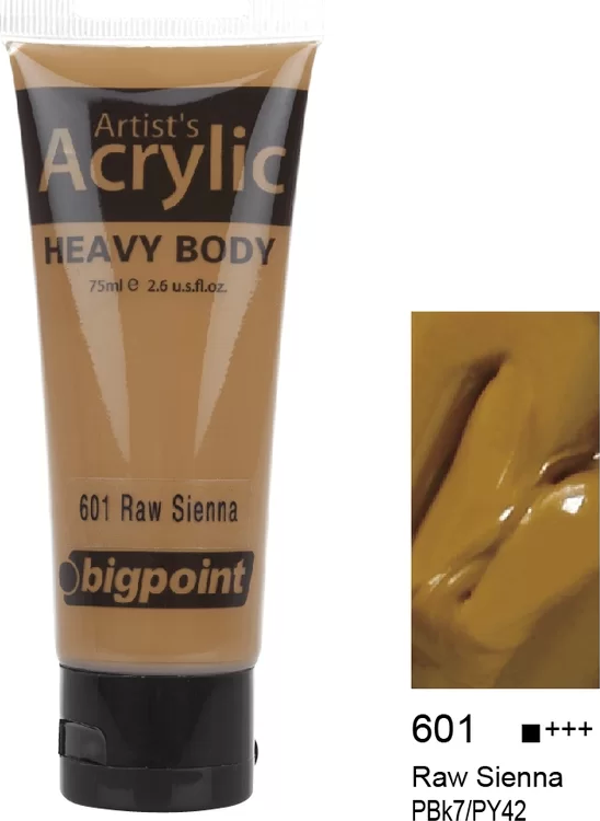 Bigpoint Akrilik Boya 75 ml Raw Sienna 601 - Image 1