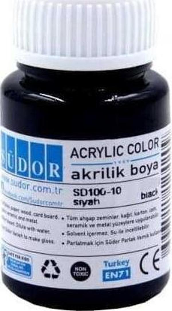 Südor Akrilik Boya 40 ml Siyah - Image 1