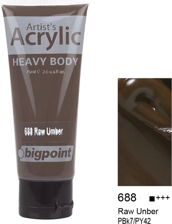 Bigpoint Akrilik Boya 75 ml Raw Umber 688 - Image 1