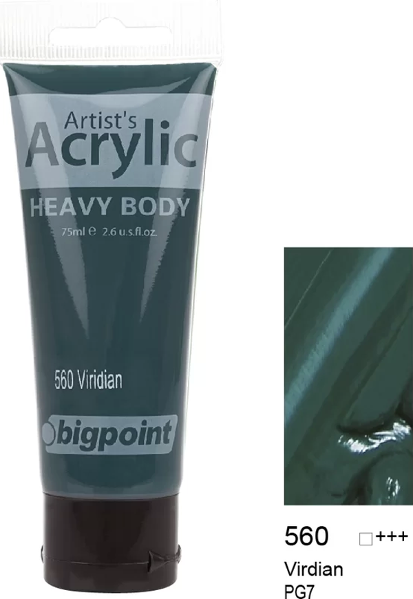 Bigpoint Akrilik Boya 75 ml Viridian 560 - Image 1
