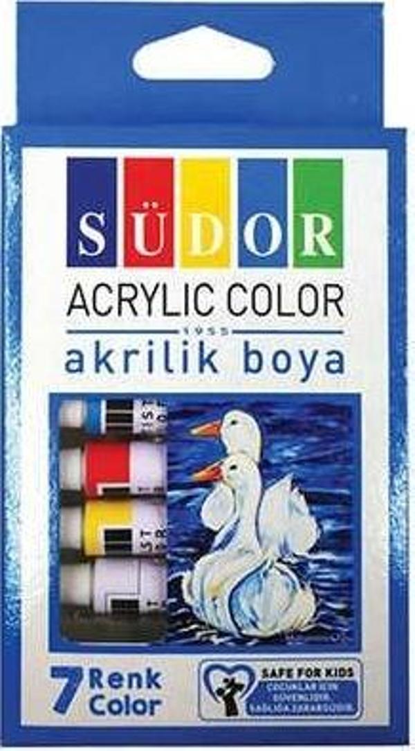 Südor Akrilik Boya Seti 9 ml 7 Renk Tüp - Image 1