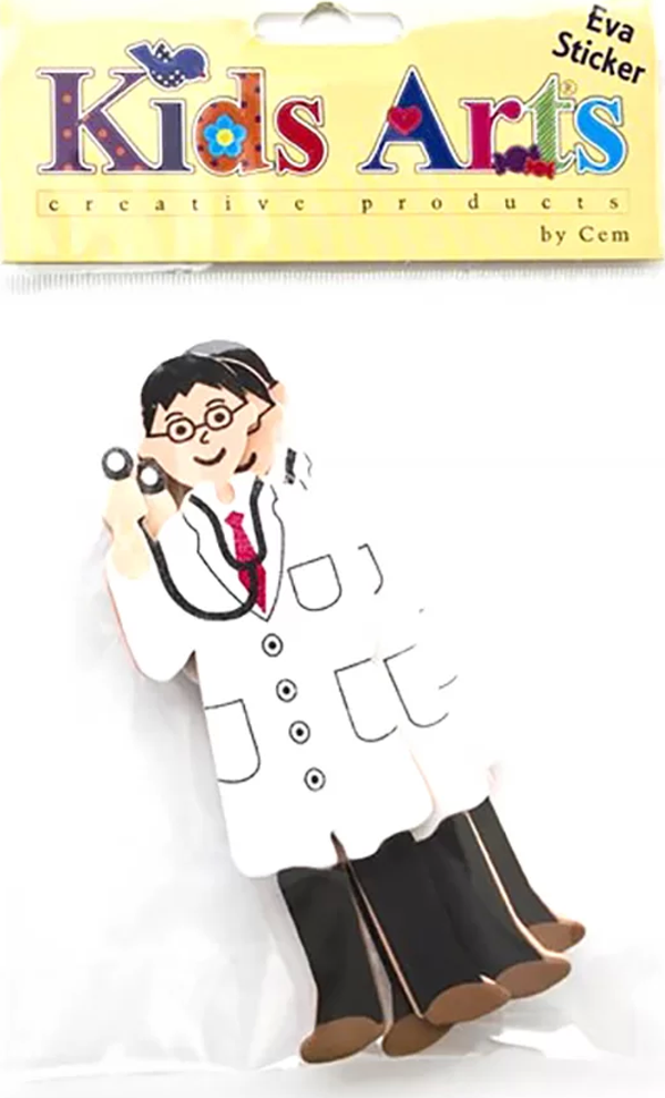 Dolphin Kids Arts Eva Sticker Doktor ST-105592 - Image 1