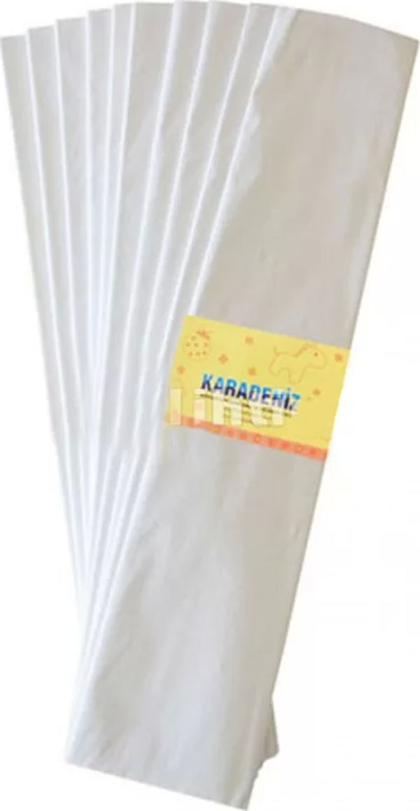 Lino Lüx Krapon Kağıdı 10lu 50cmx2m Beyaz - Image 1