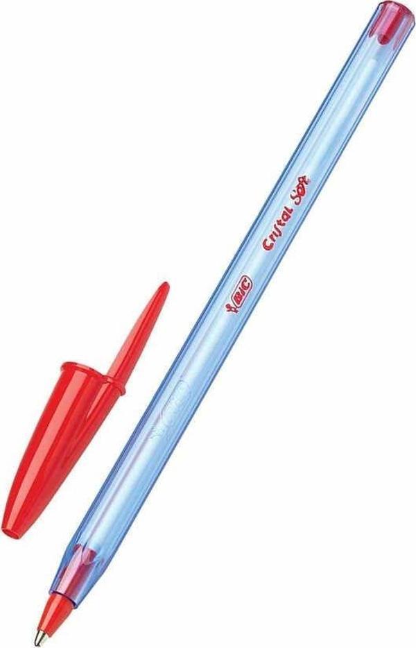 Bic Cristal Soft Tükenmez Kalem 1.2 mm Kırmızı - Image 1