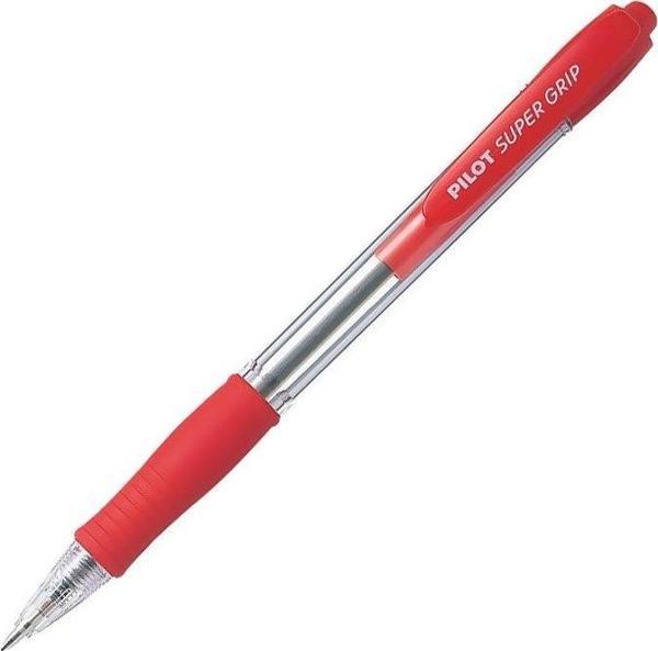 PİLOT BPGP SÜPER GRİP TÜKENMEZ KALEM 0.7 KIRMIZI - Image 1