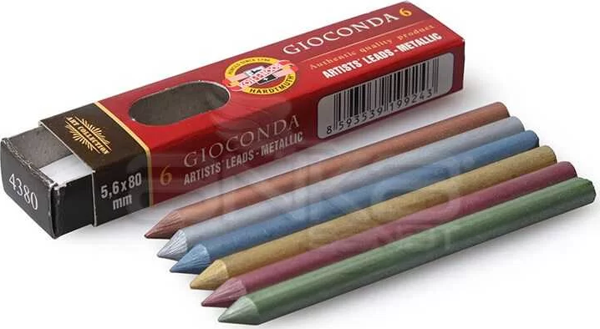Koh-i-Noor Gioconda Portmin Uç 5.6 x 80mm Metalik Set 4380 - Image 1