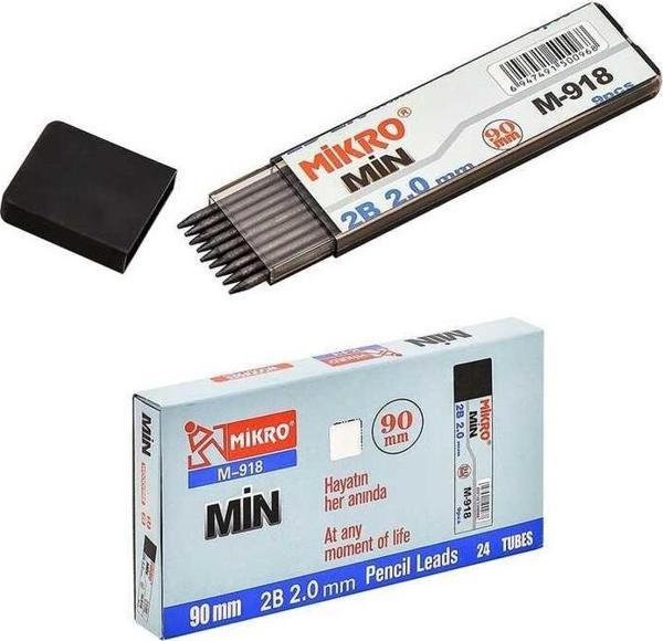 Mikro Min Lead Flat Tube 2.0 90 mm Siyah Uç - Image 1