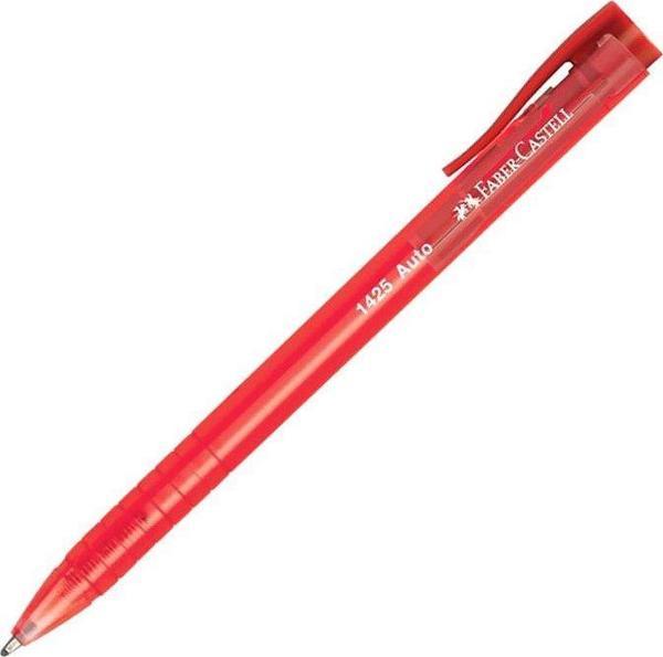 FABER-CASTELL 1425 AUTO BASMALI TÜKENMEZ KALEM 1.0 KIRMIZI (545521) - Image 1