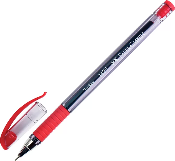 FABER-CASTELL 1425 İĞNE UÇLU TÜKENMEZ KALEM 0.7 KIRMIZI (142521) - Image 1