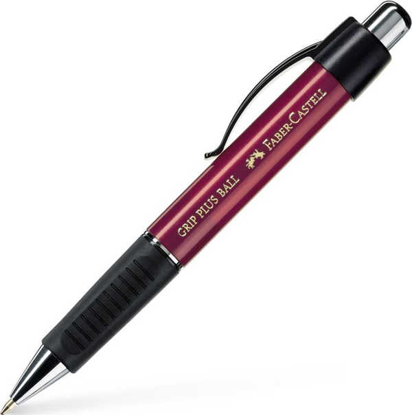 FABER-CASTELL GRİP PLUS TÜKENMEZ KALEM VİŞNE (140734) - Image 1
