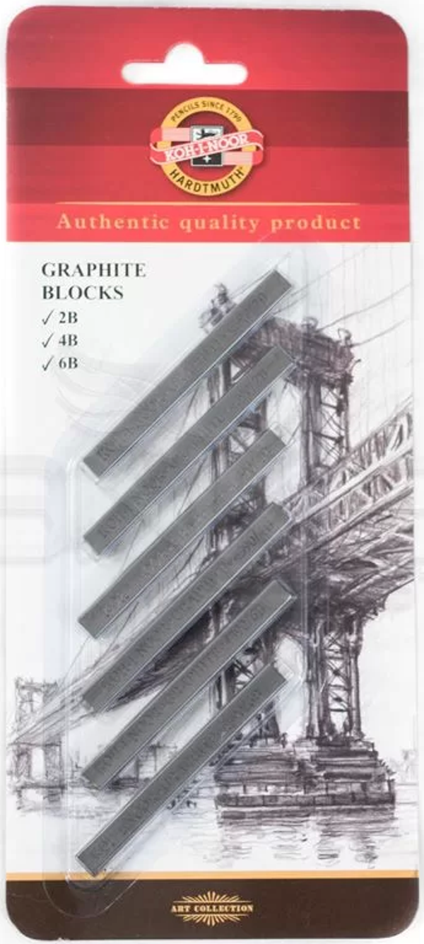 Koh-i Noor Graphite Blocks 6lı - Image 1