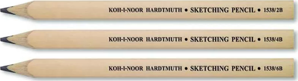 Koh-i-Noor Sketching Pencil Yassı Uçlu Geniş Çizim Kalemi - 1538 - Image 1