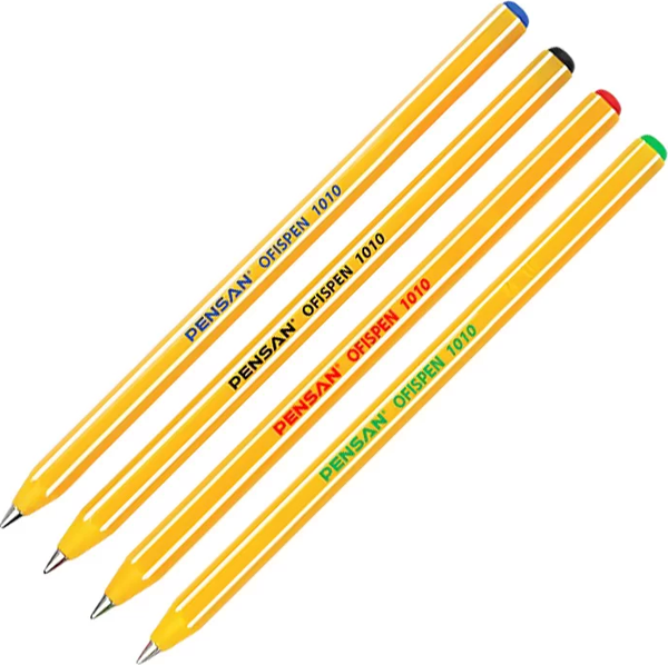 PENSAN 1010 OFİSPEN TÜKENMEZ KALEM 1.0 SİYAH - Image 1