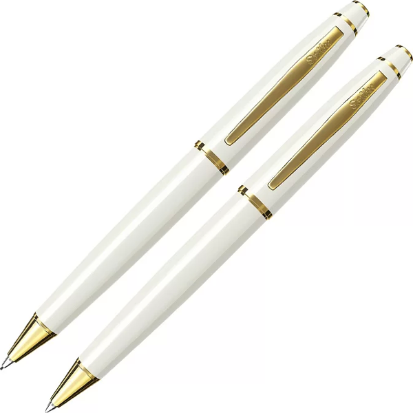 SCRİKSS 35 TÜKENMEZ KALEM+VERSATİL KALEM SETİ GOLD-BEYAZ - Image 1