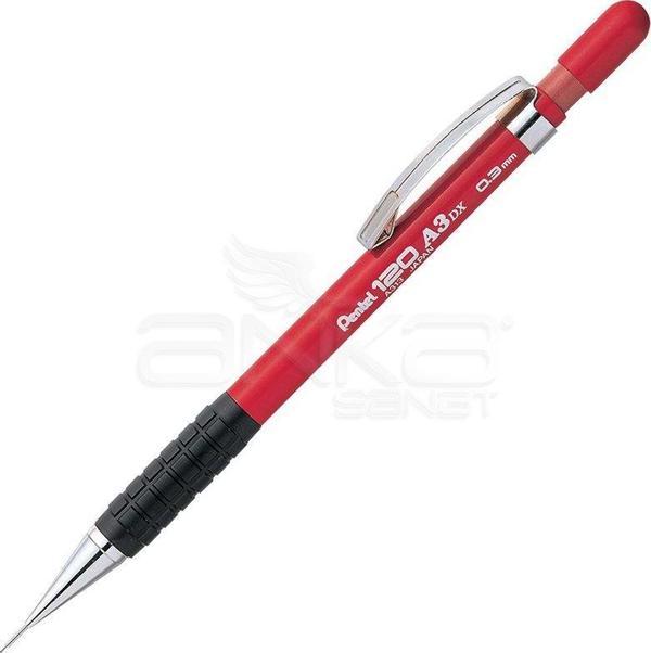 Pentel 120 A3 Dx Versatil Kalem 0.3mm Kırmızı - Image 1