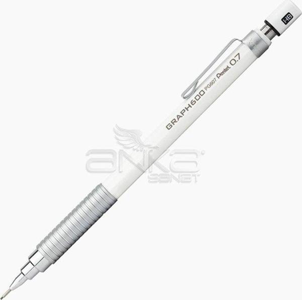 Pentel Graph 600 Mekanik Kalem Beyaz 0.7 Kod:PG607WX - Image 1