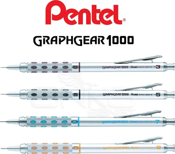Pentel Graphgear 1000 Versatil Kalem Gümüş 0,9 - Image 1